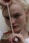 ( MONDAY EDITION )
 THE LONG PEARL NECKLACE 6MM