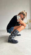 ( 4 COLOURS ) ITALIAN LEATHERS HARNESS BOOT 🌟🛒( PRE ORDER )
