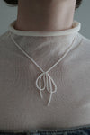 (MONDAY EDITION) PEARL BOW NECKLACE