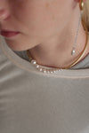 (MONDAY EDITION) SPINY PEARL WIRE CHOKER