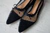 ( BLACK / WHITE ) POINTED NET FLATS ( PRE ORDER )