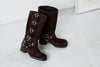 ( 4 COLOURS ) ITALIAN LEATHERS HARNESS BOOT 🌟🛒( PRE ORDER )