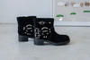 ( BLACK / BROWN ) STUDDED ANKLE BOOT *LAST ONE*