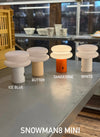 ( 4 COLOURS ) SNOWMAN 8 MINI PORTABLE LAMP