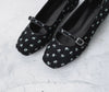 ( BLACK VEVLET / TEXTURED FLORAL ) VELVET MARYJANE ( PRE ORDER )