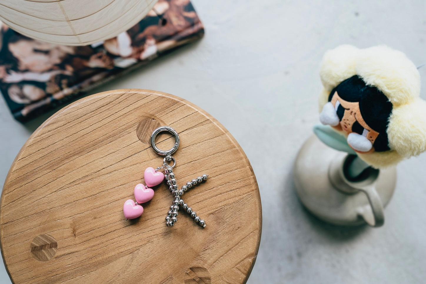 PINK 3 HEARTS BAG CHARM *LAST ONE*