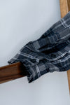 GREY CHECKERED SHIRT / SCARF *LAST ONE*