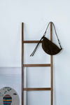 BROWN SUEDE CROISSANT BAG *LAST 2*