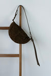 BROWN SUEDE CROISSANT BAG *LAST 2*
