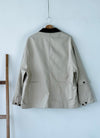 ( IVORY / NAVY ) POCKET WORKER JACKET *BEST BUY*