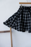 BLACK CHECKERED FLAIR SKIRT *LAST 3*
