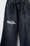 WASHED GREY RIPPED JEANS *BEST BUY*