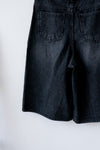 WASHED BLACK CORDUROY 5" SHORTS *LAST ONE*