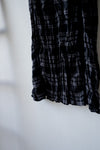 CHECKERED WRINKLED SKIRT *BEST BUY*