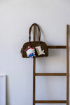 BROWN SUEDE SHOULDER BAG *BEST BUY*