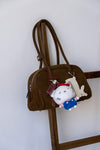 BROWN SUEDE SHOULDER BAG *BEST BUY*