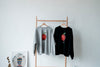 ( GREY / BLACK ) APPLE SWEATSHIRT