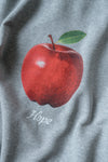 ( GREY / BLACK ) APPLE SWEATSHIRT