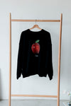 ( GREY / BLACK ) APPLE SWEATSHIRT