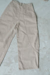BEIGE 3D TAPER PANTS