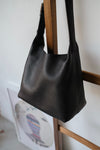 ( BROWN / BLACK ) CALF LEATHER 2 WAY BAG *LAST ONE*