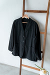 BLACK EXTRA THIN COTTON BLAZER *LAST 2*