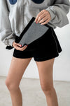 ( OLIVE / BLACK ) VELVET SKIRT SHORTS *BEST BUY*