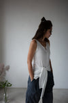 ( 3 COLOURS ) BUTTON WRAP VEST