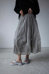 ( POWDER BLUE / GREY ) EXTRA LIGHTWEIGHT PAPER SUMMER SKIRT ⭐️BEST BUY⭐️