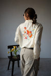 YELLOW EMBROIDERED DRAGON SATIN SHIRT ✨BEST BUY✨ *LAST 2*