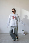 LIGHT GREY IM SWEATSHIRT