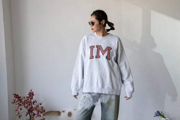 LIGHT GREY IM SWEATSHIRT