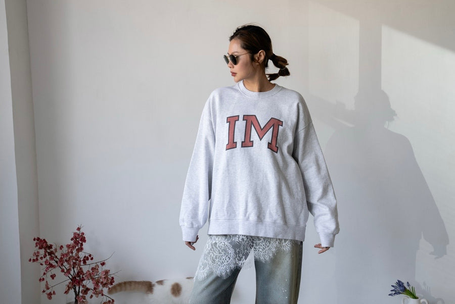 LIGHT GREY IM SWEATSHIRT