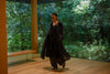 ( LIGHT GREY / CHARCOAL ) PREMIUM SHEER CHIFFON TRENCH COAT *LAST ONE*