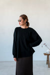 ( GREY / BLACK / WHITE ) EXTRA ELASTIC OVERSIZED LONG SLEEVE *LAST 2*