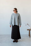 ( GREY / BLACK / WHITE ) EXTRA ELASTIC OVERSIZED LONG SLEEVE *LAST 2*