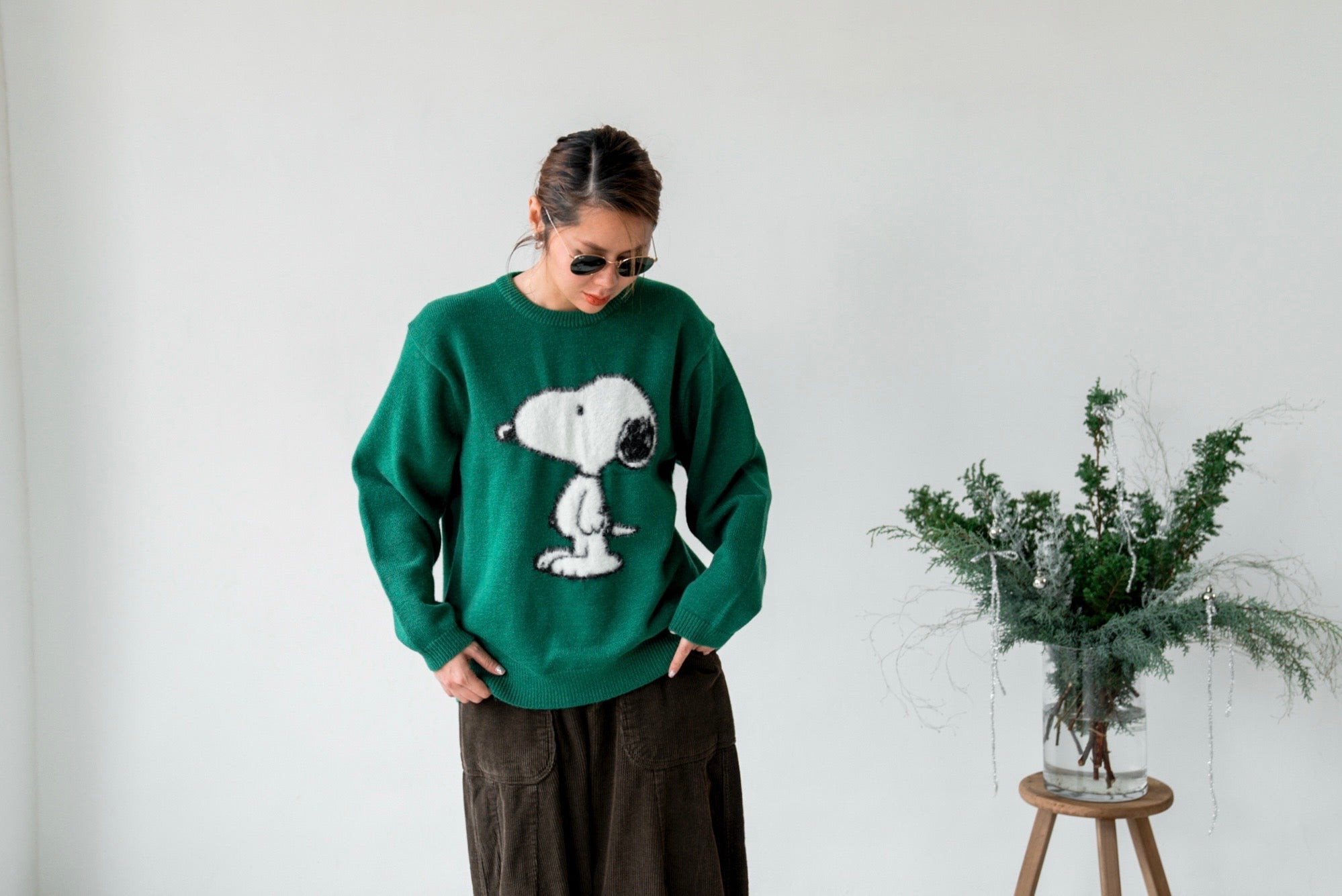 GREEN SNOOPY SWEATER 🌟BEST BUY🌟 *LAST 2*