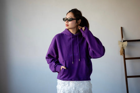 PURPLE POCKET HOODIE