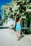 ( ICY BLUE / LAVENDER ) TOWEL BEACH DRESS 🌟BEST BUY🌟 *LAST 2*