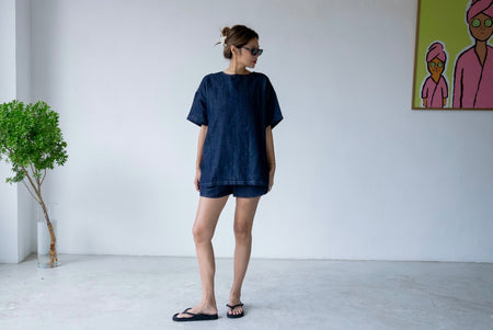 INDIGO SOFT DENIM COMFY SET