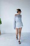LIGHT GREY SHEER LONG SLEEVE *LAST 2*