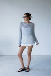 LIGHT GREY SHEER LONG SLEEVE *LAST 2*