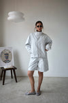 ( BLACK / WHITE ) NYLON SUMMER SHORTS