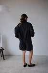 ( BLACK / WHITE ) NYLON MINIMALIST STAND UP COLLAR  WINDBREAKER ✨BEST BUY✨ *LAST ONE*