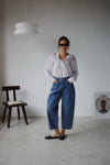 STRIPE TENCEL BLOUSE ( PRE ORDER )
