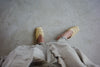 ( BEIGE / BLACK ) STUDDED MULES ( PRE ORDER )