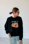 ( BLACK / OAT ) HONEY SWEATSHIRT