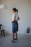 BLUE DOUBLE POCKET DENIM CULOTTE *LAST ONE*