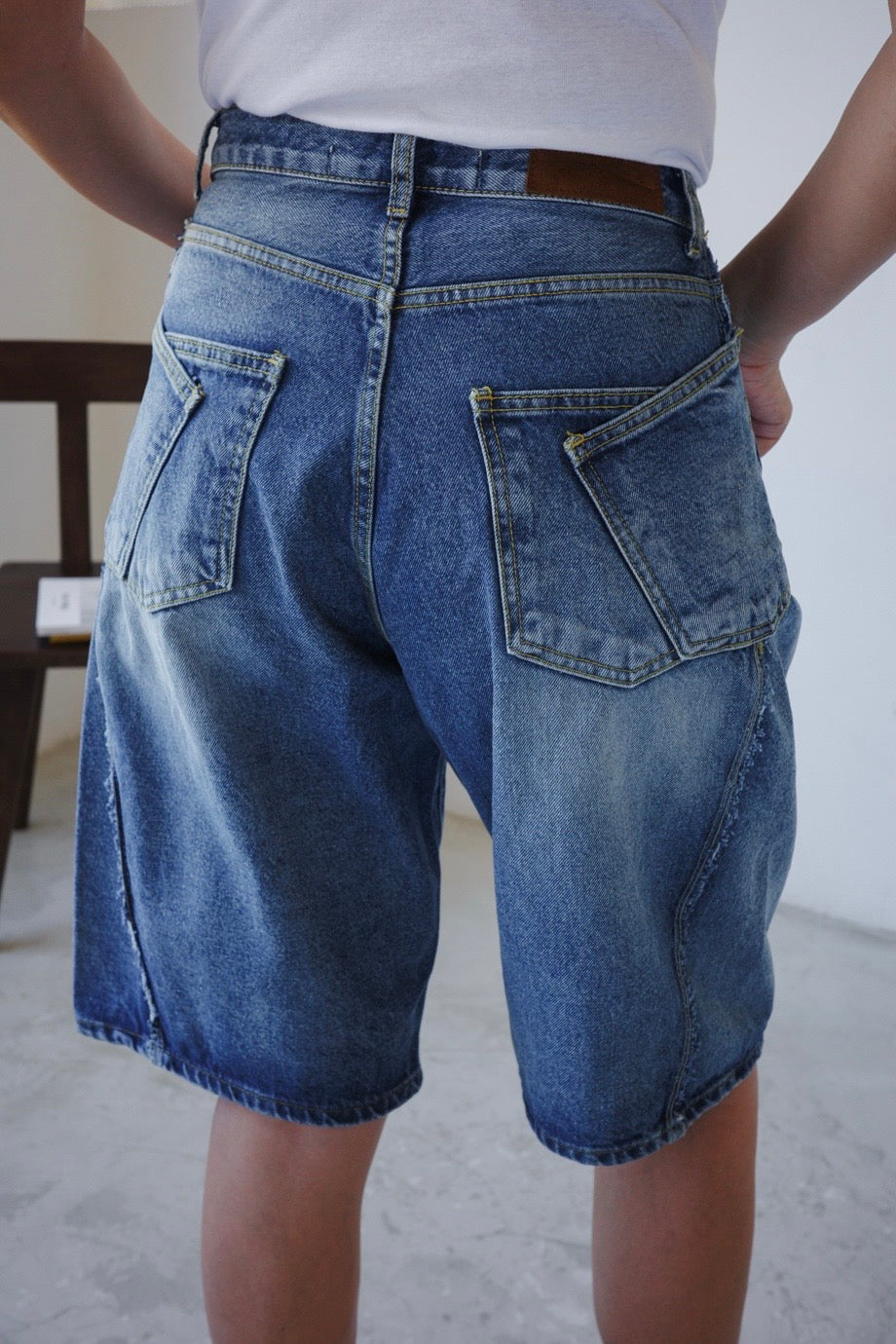 BLUE DOUBLE POCKET DENIM CULOTTE *LAST ONE*