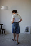 BLUE DOUBLE POCKET DENIM CULOTTE *LAST ONE*